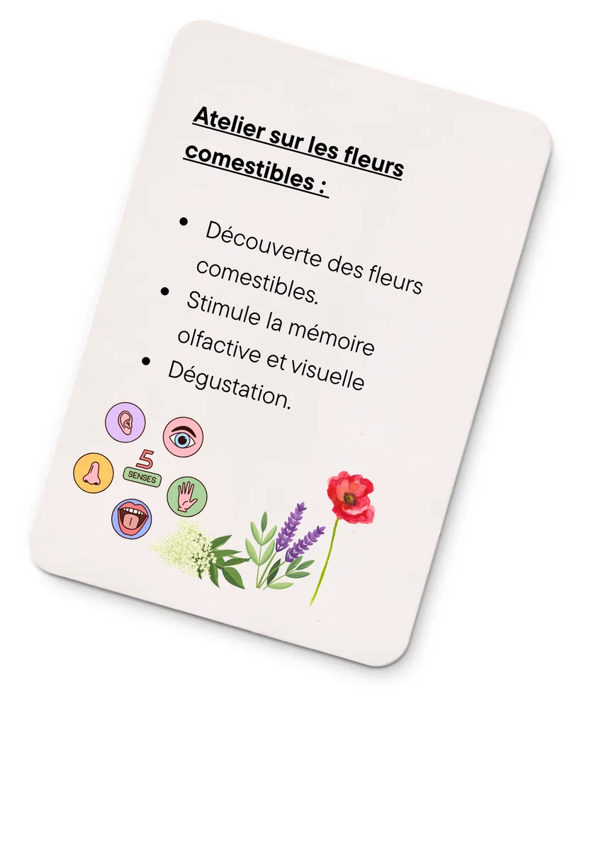 Atelier autour des fleurs comestibles