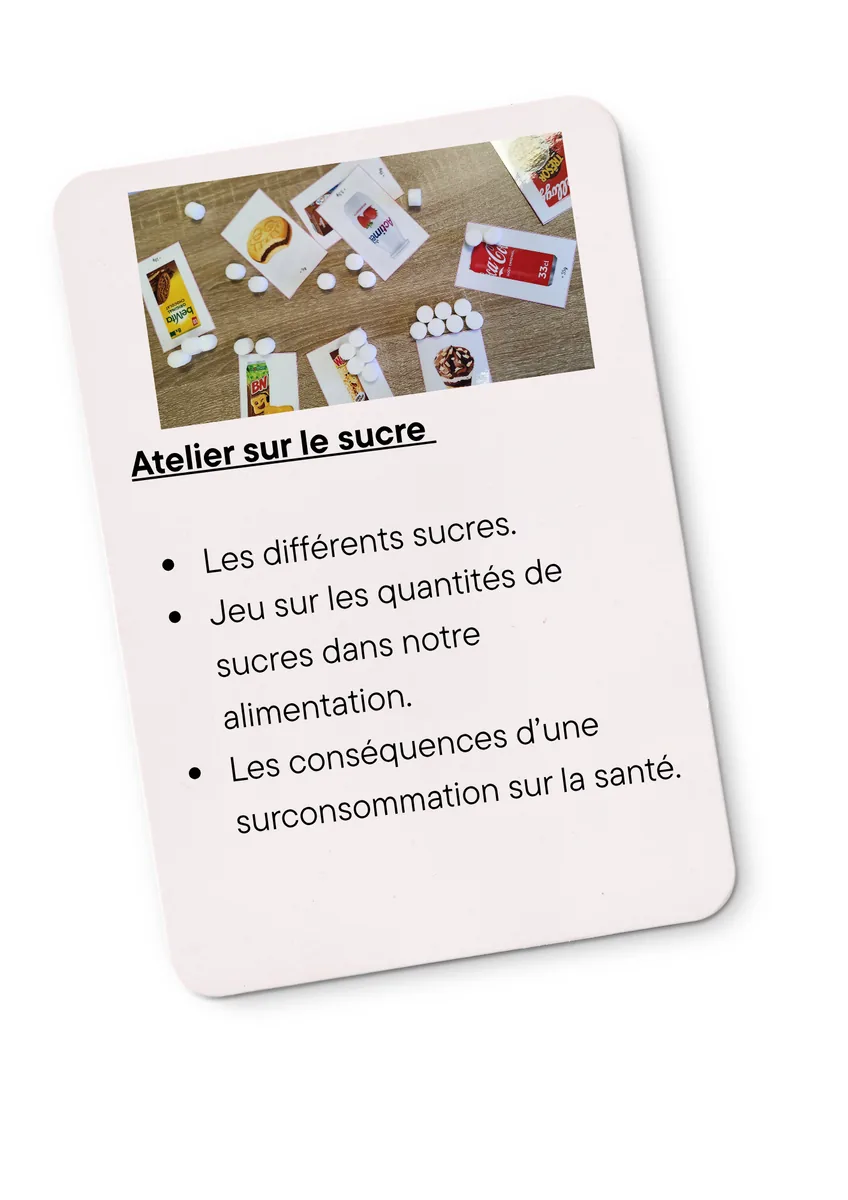 Atelier autour du sucre